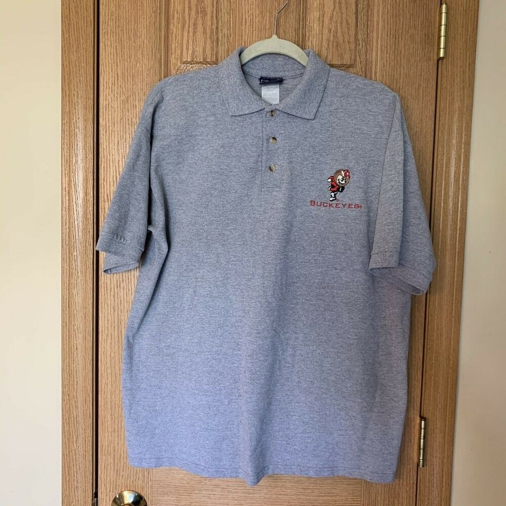 Vintage AS Sports Ohio State Buckeye Polo Large